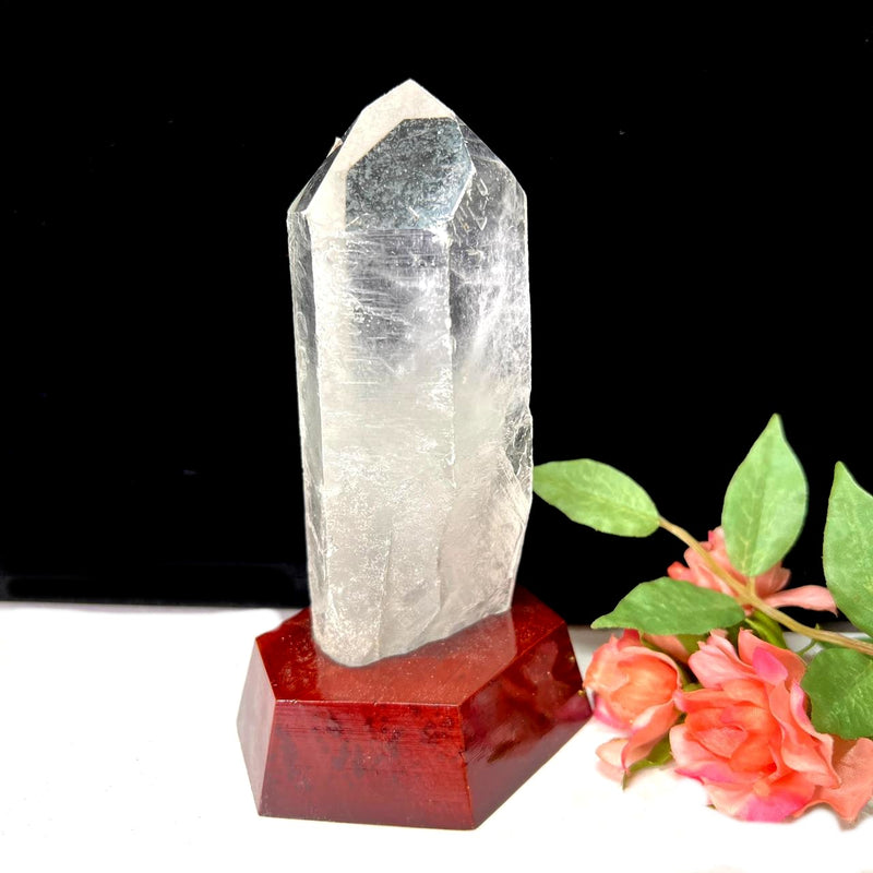 Large Lemurian Clear Quartz on Stand (Master Healers)