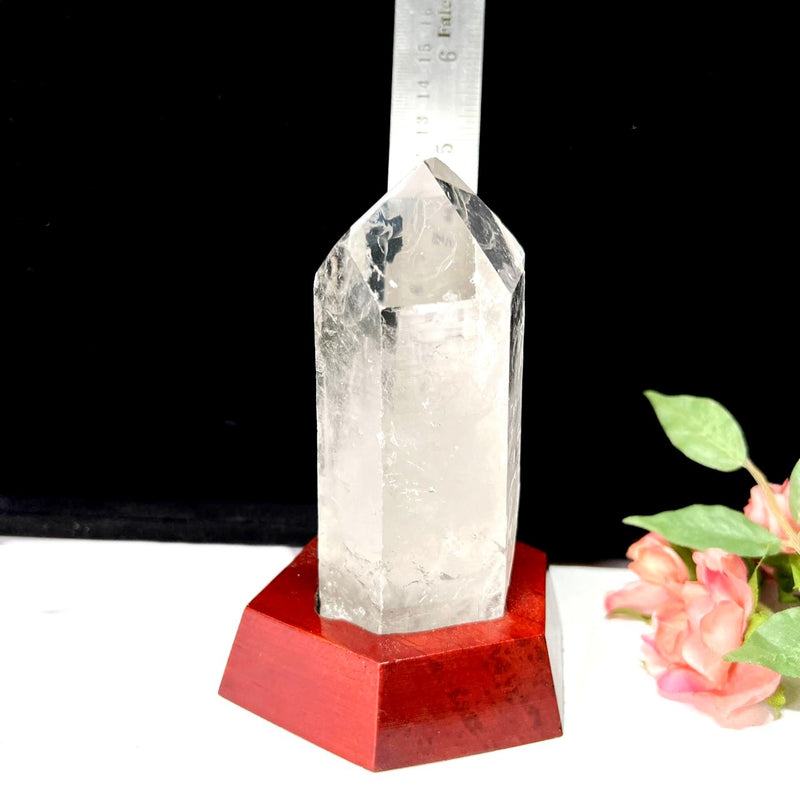 Large Lemurian Clear Quartz on Stand (Master Healers)