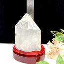 Large Lemurian Clear Quartz on Stand (Master Healers)