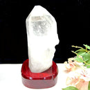 Large Lemurian Clear Quartz on Stand (Master Healers)
