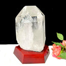Large Lemurian Clear Quartz on Stand (Master Healers)