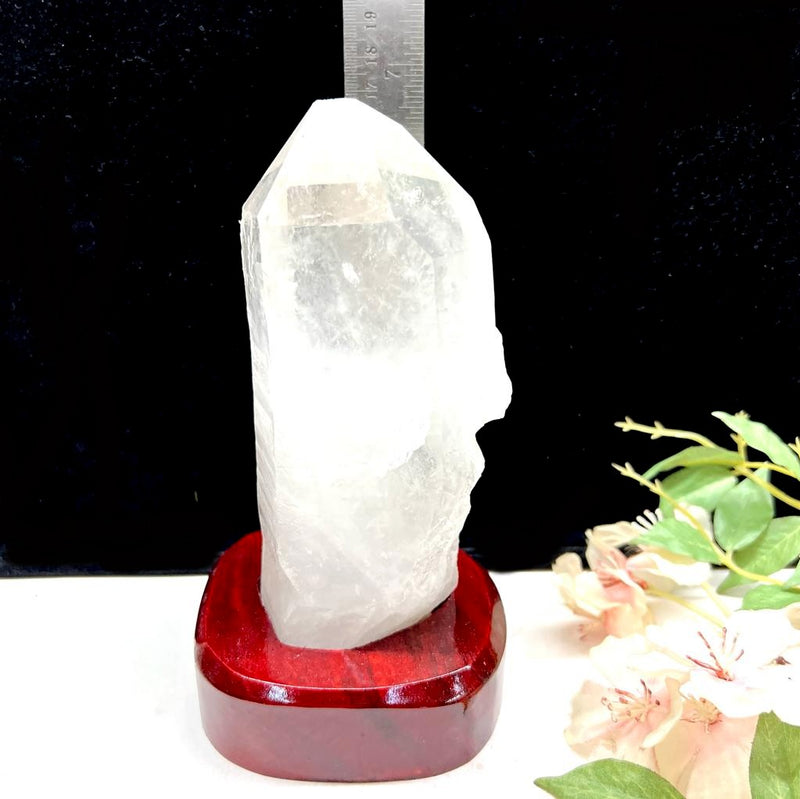 Large Lemurian Clear Quartz on Stand (Master Healers)