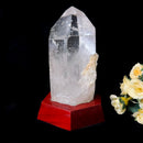 Large Lemurian Clear Quartz on Stand (Master Healers)