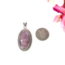 Lepidolite Premium Pendant in Silver