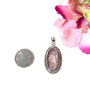 Lepidolite Premium Pendant in Silver
