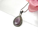 Lepidolite Premium Pendant in Silver