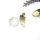 Libyan Desert Glass Rough Cap Pendant in Silver (Joy)