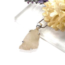 Libyan Desert Glass Pendant in Silver (Joy)