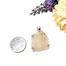 Libyan Desert Glass Pendant in Silver (Joy)