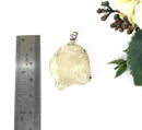 Libyan Desert Glass Pendant in Silver (Joy)
