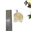Libyan Desert Glass Pendant in Silver (Joy)