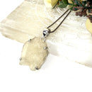 Libyan Desert Glass Pendant in Silver (Joy)
