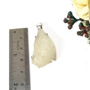 Libyan Desert Glass Pendant in Silver (Joy)