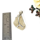 Libyan Desert Glass Pendant in Silver (Joy)