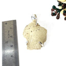 Libyan Desert Glass Pendant in Silver (Joy)