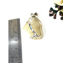 Libyan Desert Glass Pendant in Silver (Joy)