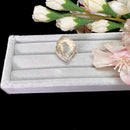 Rough Libyan Desert Glass Rings in Silver