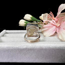 Rough Libyan Desert Glass Rings in Silver