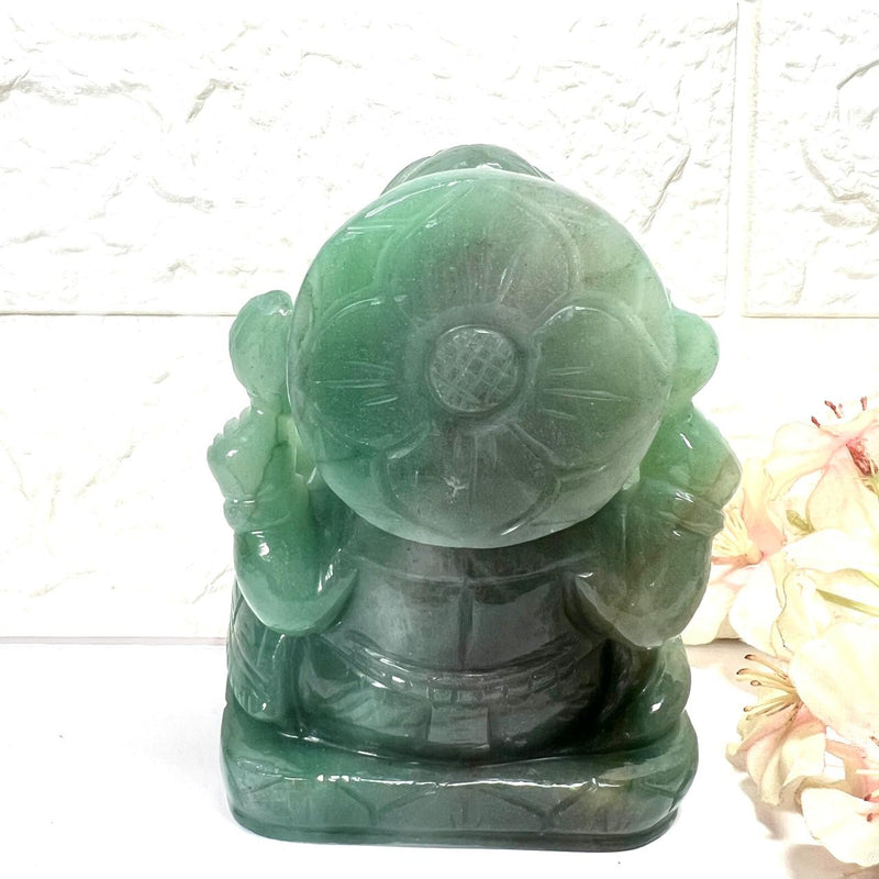 Large Ganeshas in Green Aventurine (Abundance)