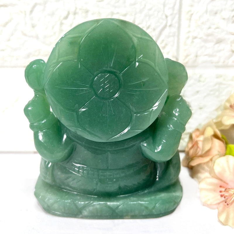 Large Ganeshas in Green Aventurine (Abundance)