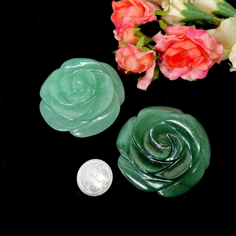 Rose in Green Aventurine