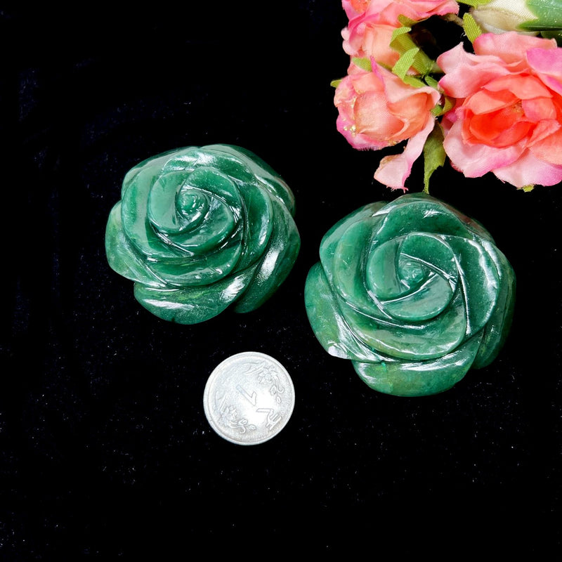 Rose in Green Aventurine