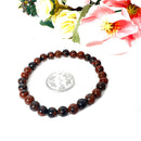 Mahogany Obsidian Round Bead Bracelet (Grounding and Protection)