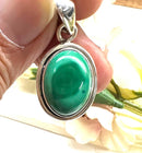 Malachite Premium Pendants in Silver (Transformation)