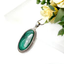 Malachite Premium Pendants in Silver (Transformation)