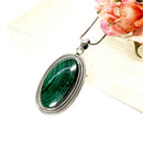 Malachite Premium Pendants in Silver (Transformation)