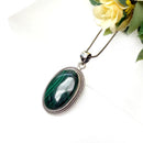Malachite Premium Pendants in Silver (Transformation)