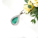 Malachite Premium Pendants in Silver (Transformation)