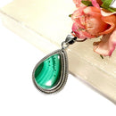 Malachite Premium Pendants in Silver (Transformation)