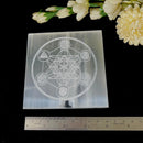 Selenite Square  Charging Plate (4inch)