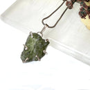 Moldavite Silver Pendant from Besednice (Czech Republic)