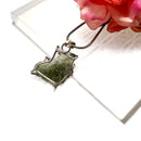 Moldavite Silver Pendant from Besednice (Czech Republic)