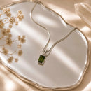 Moldavite Small Silver Pendant