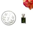Moldavite Small Silver Pendant