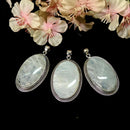 White Moonstone Premium Collection Pendant in Silver (Divine feminine)