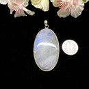 White Moonstone Premium Collection Pendant in Silver (Divine feminine)