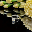 Moonstone Adjustable Ring in Silver (Emotional Balance)