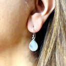 Moonstone Earrings in Silver