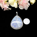White Moonstone Premium Collection Pendant in Silver (Divine feminine)