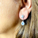 Moonstone Earrings in Silver