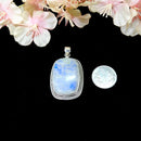 White Moonstone Premium Collection Pendant in Silver (Divine feminine)