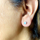 Moonstone Earrings in Silver