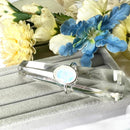 Moonstone Adjustable Ring in Silver (Emotional Balance)