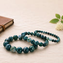 Moss Agate gemstone bracelets in various bead sizes, by Talk to Crystals, featuring natural gemstones for growth, abundance, new beginnings, emotional balance, connection with nature, and Heart Chakra healing in India