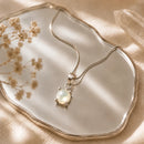 Mother of Pearl Small Pendant in Silver