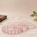 Mozambique Rose Quartz Bracelet Gem Quality (Love & Harmony)
